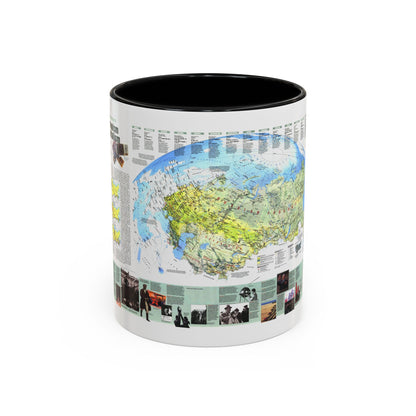 Russia - Communism to Capitalism (1993) (Map) Accent Coffee Mug