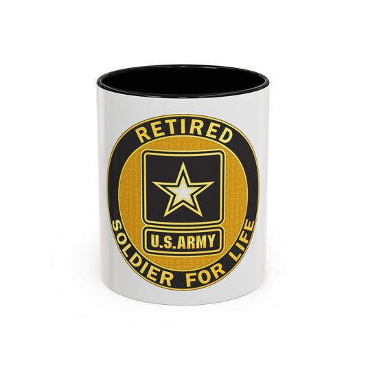 Retired Service Identification Badge (U.S. Army) Accent Coffee Mug