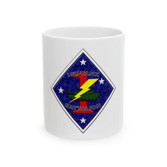 1st Tank Battalion (USMC) White Coffee Mug