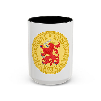 Great Seal of the Batavian Republic (1802) - Accent Coffee Mug