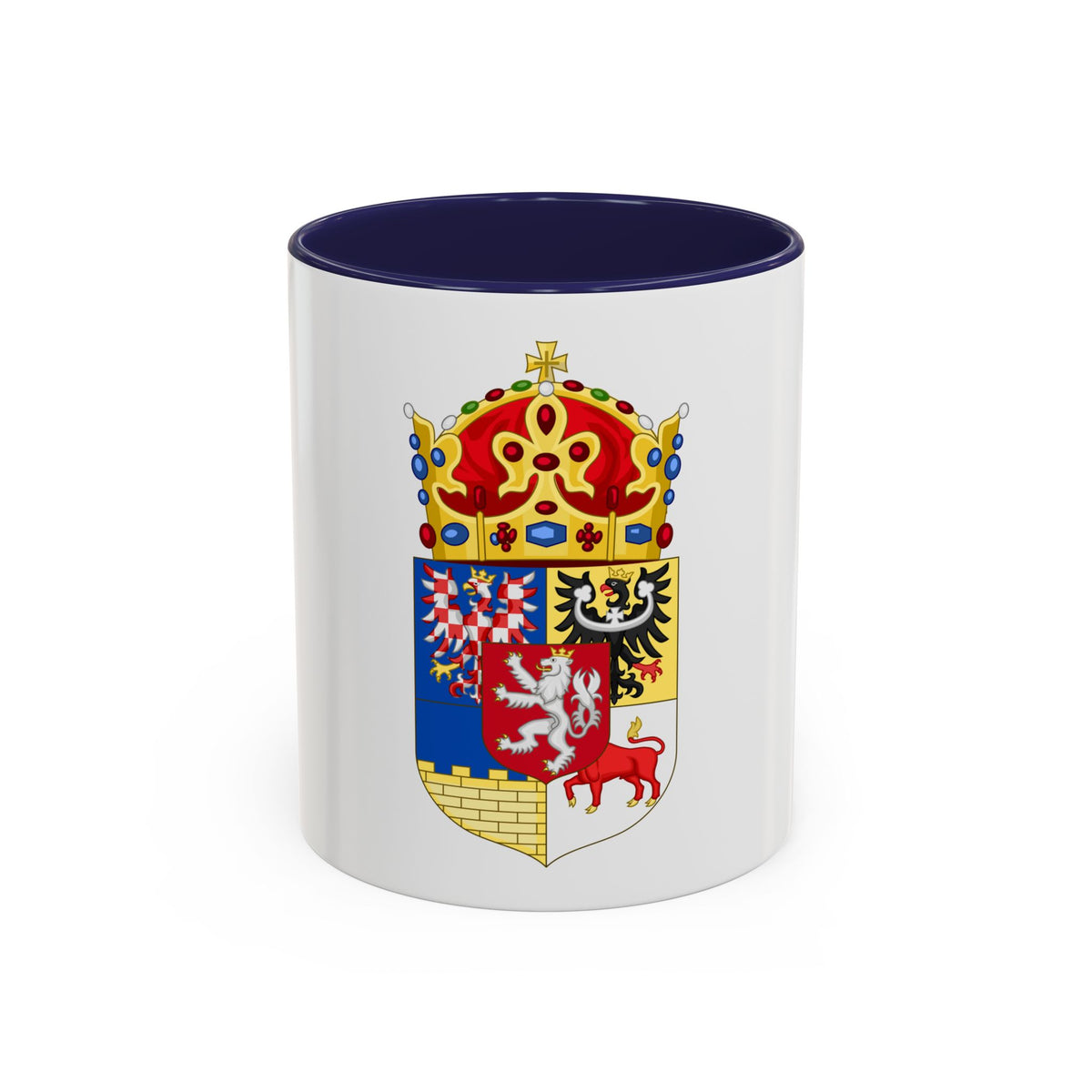 Coat of arms of Bohemian Crown - Accent Coffee Mug