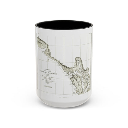 America - NorthWest Coast (1898) (Map) Accent Coffee Mug