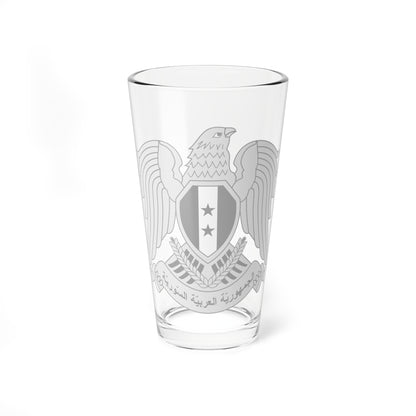 Seal of the President of Syria 1980-2024 (Syria) (Coat of Arms) Pint Glass 16oz