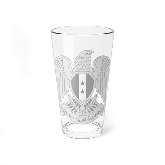 Seal of the President of Syria 1980-2024 (Syria) (Coat of Arms) Pint Glass 16oz