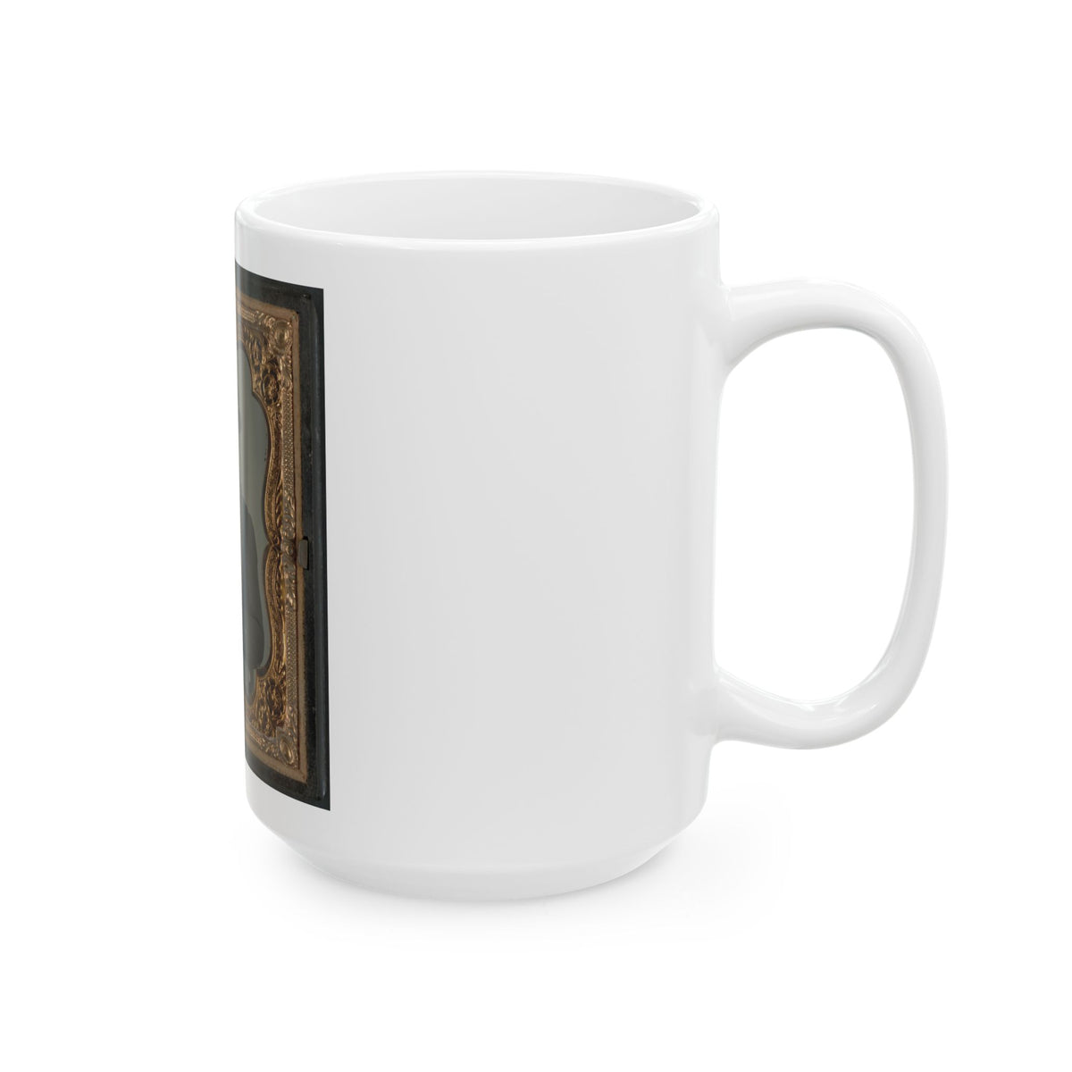 Private William B. Todd Of Company E, 9th Virginia Cavalry Regiment With Colt Army Revolver And Smoking A Cigar (U.S. Civil War) White Coffee Mug