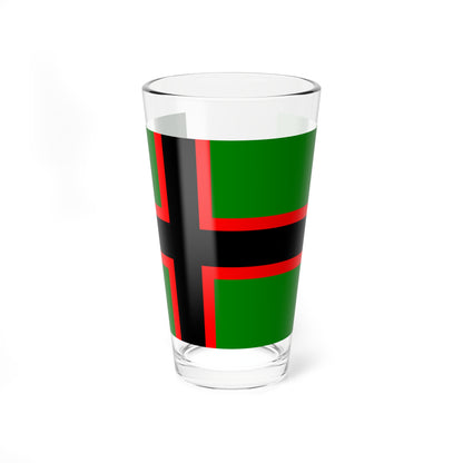 Itakarjalaisten lippu (Russia) Pint Glass 16oz