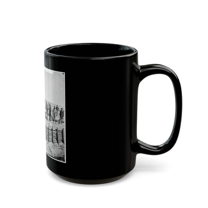 Petersburg, Va. Breastworks Of The Confederate Fort Mahone ( Fort Damnation ) (U.S. Civil War) Black Coffee Mug