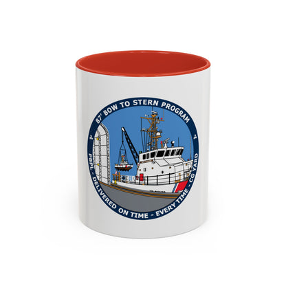 USCG Patrol Boat PBPL Bow to Stern Program (U.S. Coast Guard) Accent Coffee Mug