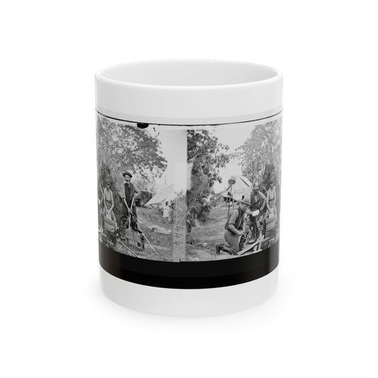 Yorktown, Virginia (Vicinity). Servants At Prince De Joinville's Quarters (U.S. Civil War) White Coffee Mug