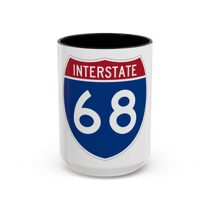 Interstate 68 (U.S. Highways) Accent Coffee Mug
