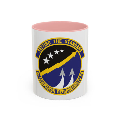 2d Manpower Requirements Squadron (U.S. Air Force) Accent Coffee Mug