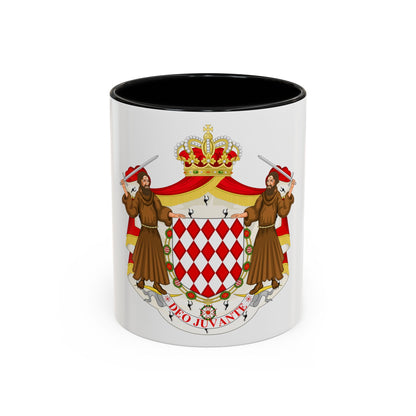 Great coat of arms of the house of Grimaldi - Accent Coffee Mug