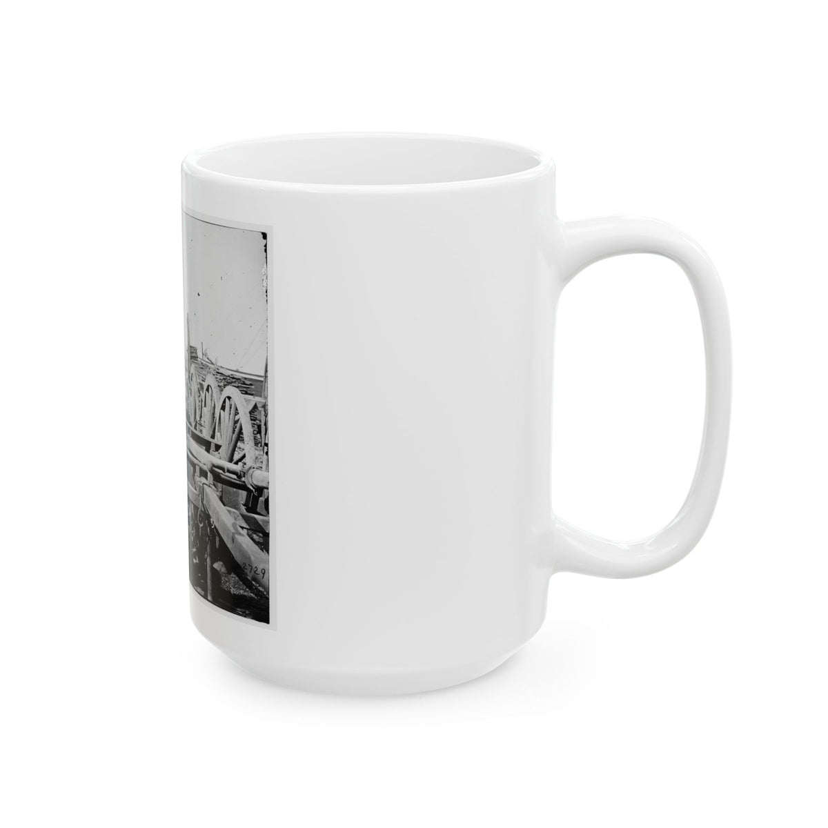 Richmond, Virginia. French 12-Pdr. Bronze Field Guns Importes From France (U.S. Civil War) White Coffee Mug