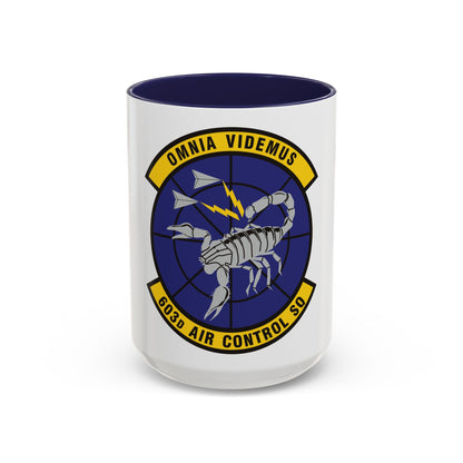 603d Air Control Squadron (U.S. Air Force) Accent Coffee Mug