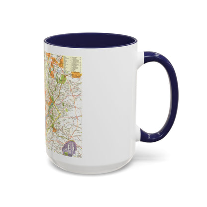 USA - Washington, Suburban (1964) (Map) Accent Coffee Mug