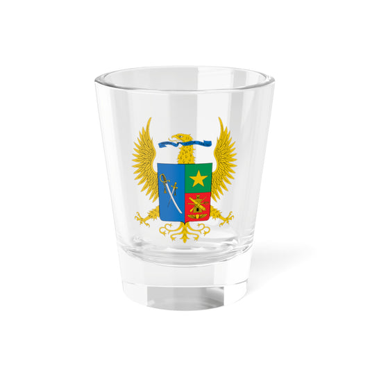 Escudo Escuela Militar de Cadetes JMC (Colombia) (Coat of Arms) Shot Glass 1.5oz