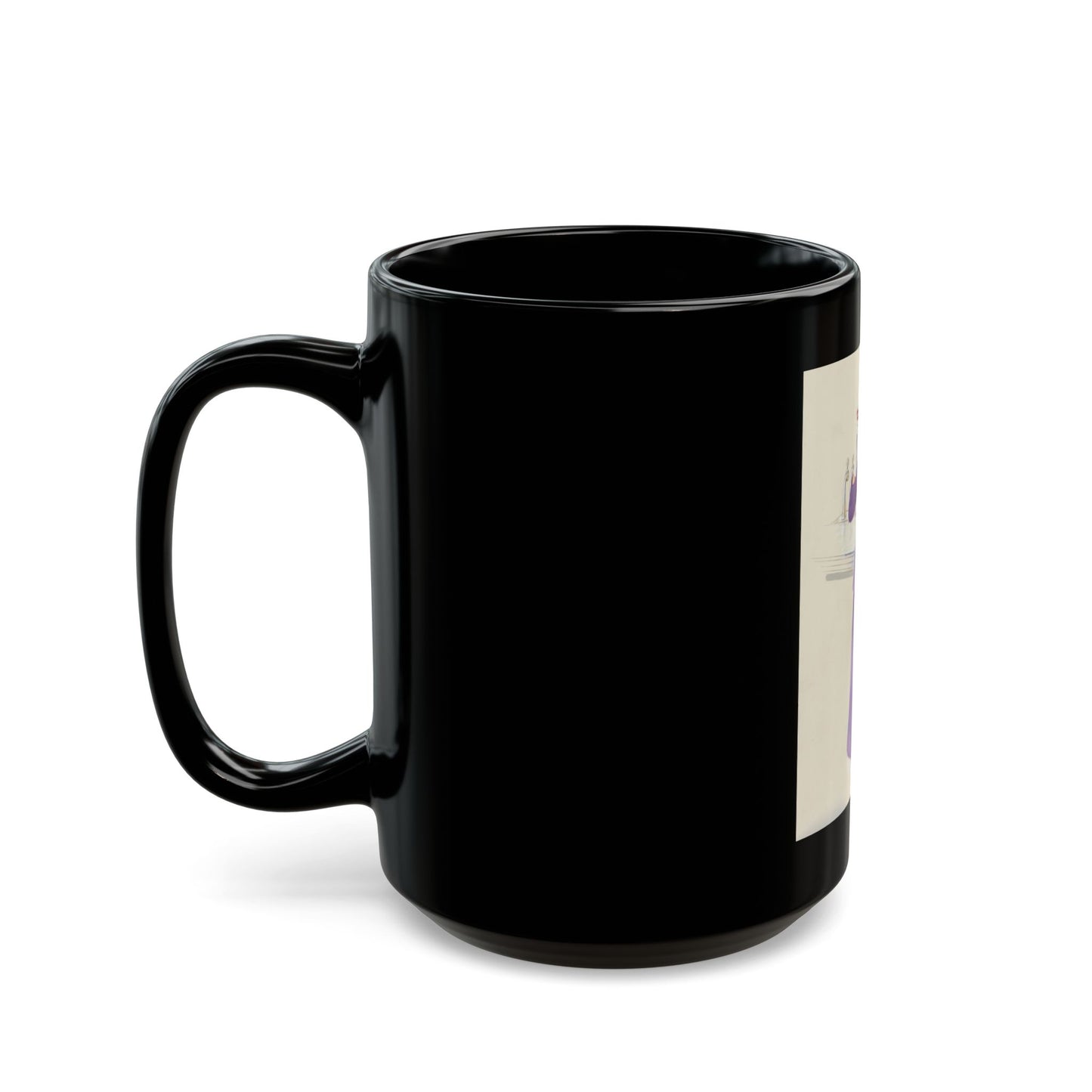 Girl with Hat Box, Coca-Cola advertisement - Black Coffee Mug