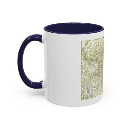 USA - Washington, Suburban (1948) (Map) Accent Coffee Mug