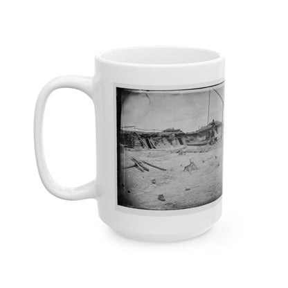 Petersburg, Va. Earthworks In Front Of The Town (U.S. Civil War) White Coffee Mug