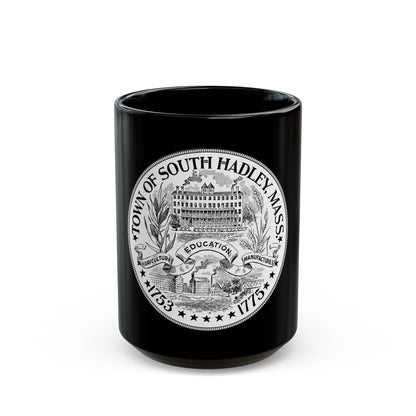 Seal of South Hadley Massachusetts - Black Coffee Mug
