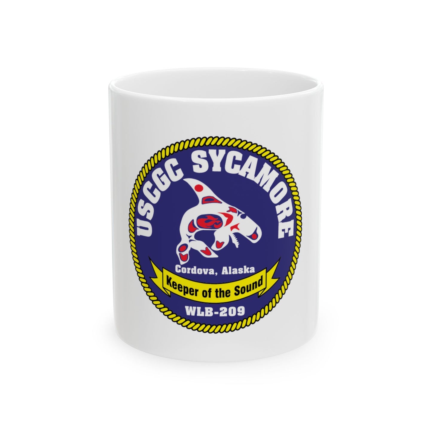 USCGC Sycamore WLB 209 (U.S. Coast Guard) White Coffee Mug
