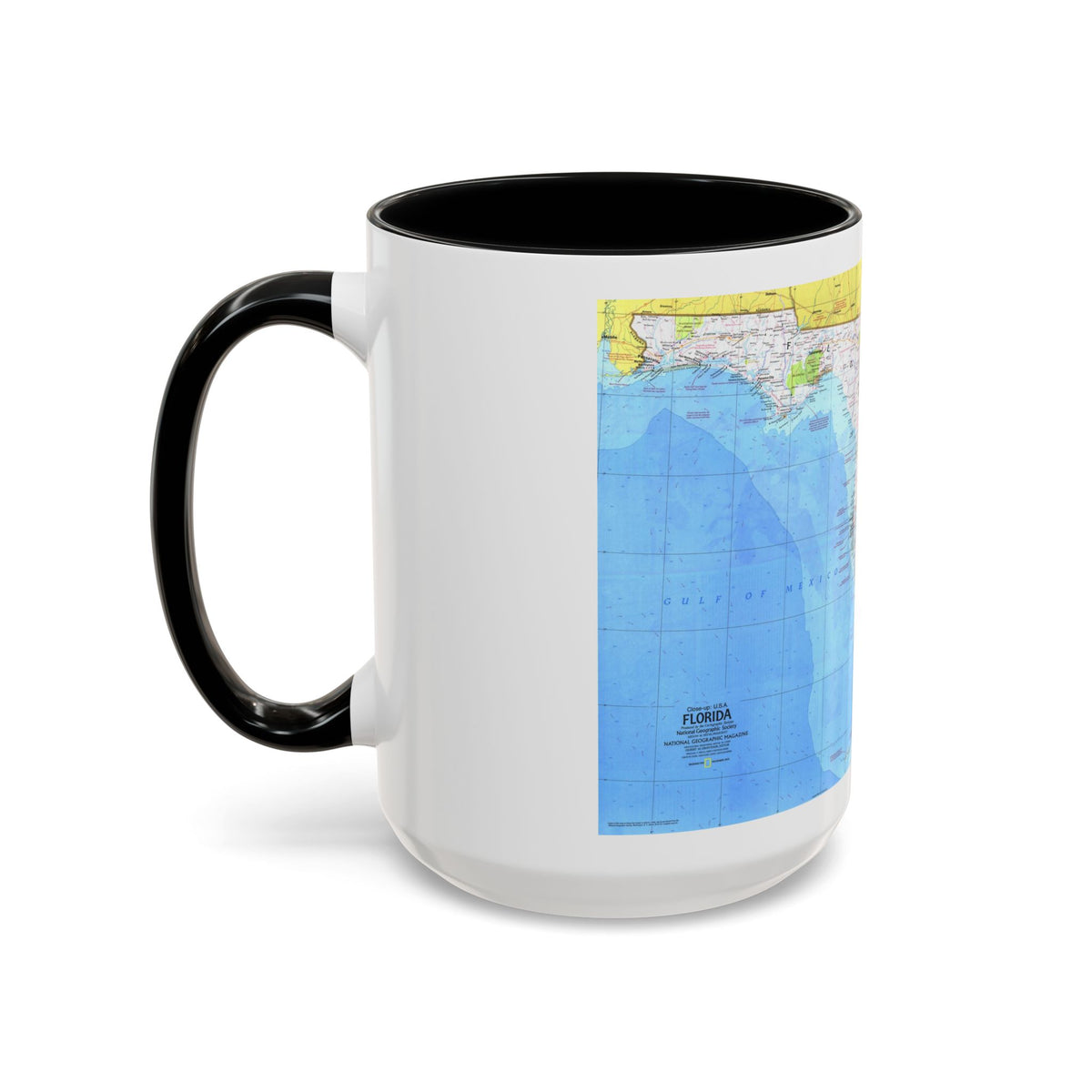 USA - Florida 1 (1973) (Map) Accent Coffee Mug