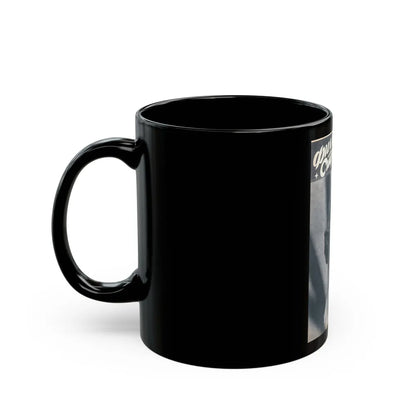 Hazel Court #72 - B&W Magazine Cover (Vintage Female Icon) Black Coffee Mug-Go Mug Yourself