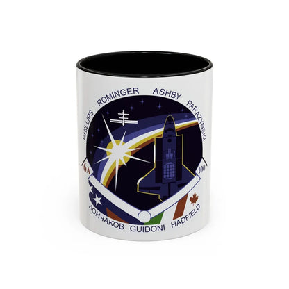 STS 100 (NASA) Accent Coffee Mug-11oz-Black-Go Mug Yourself