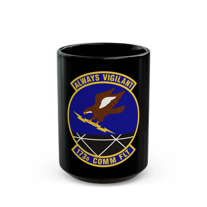 173d Communications Flight (U.S. Air Force) Black Coffee Mug-15oz-Go Mug Yourself