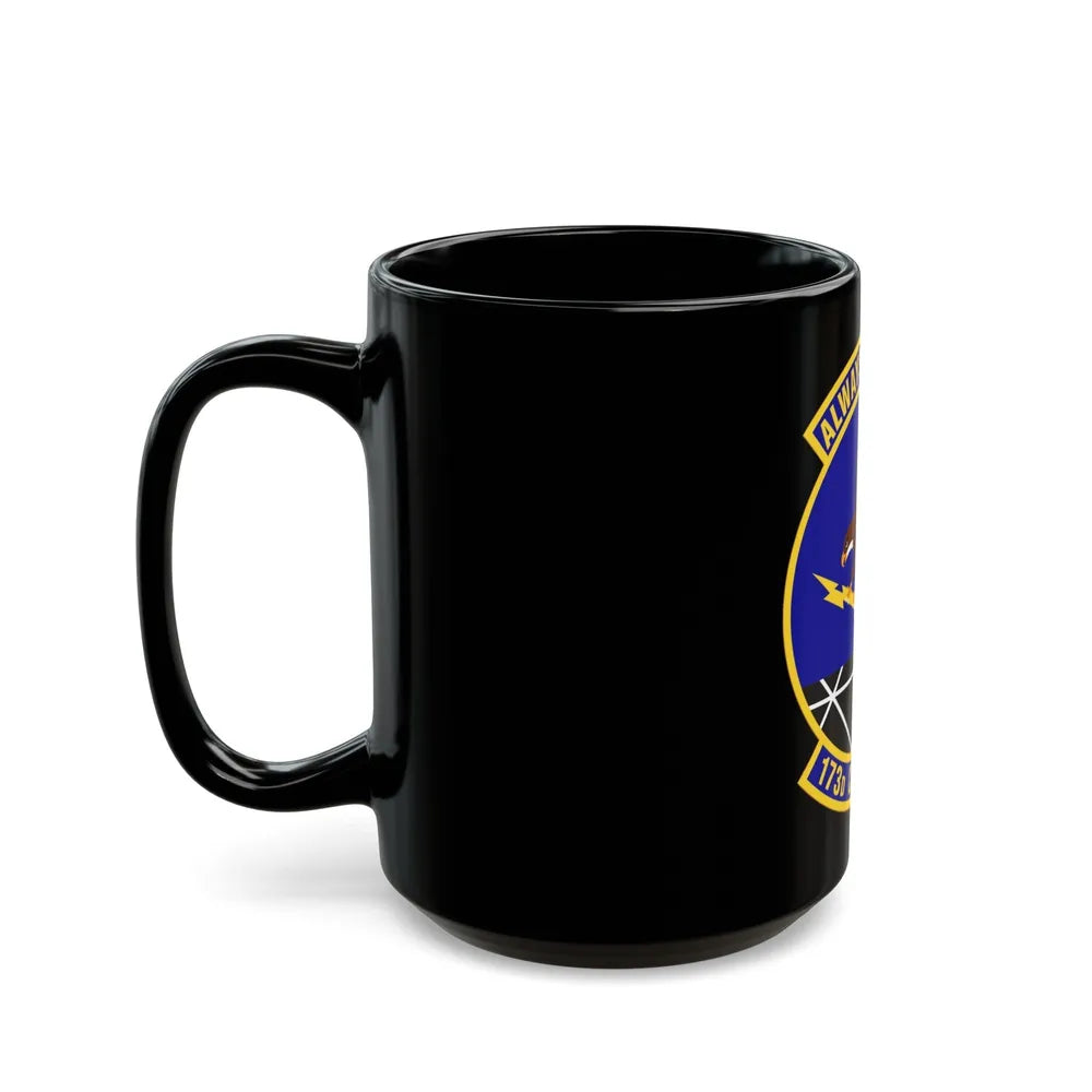 173d Communications Flight (U.S. Air Force) Black Coffee Mug-Go Mug Yourself