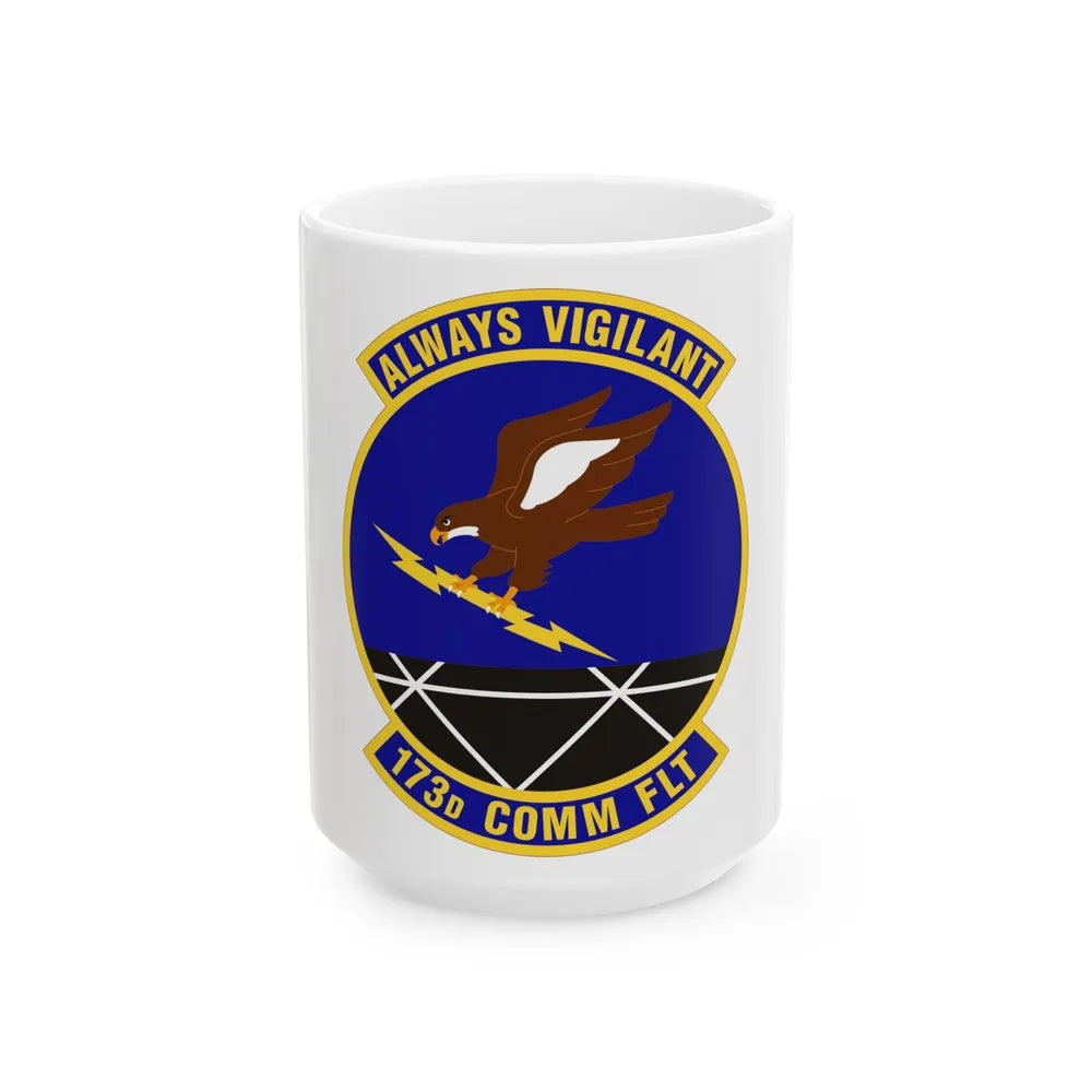 173d Communications Flight (U.S. Air Force) White Coffee Mug-15oz-Go Mug Yourself