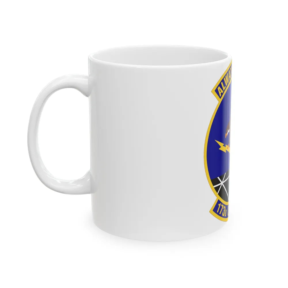 173d Communications Flight (U.S. Air Force) White Coffee Mug-Go Mug Yourself