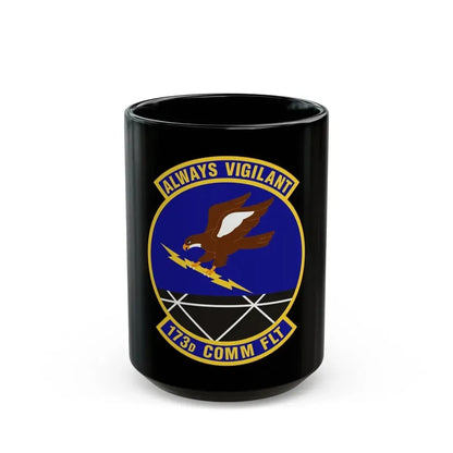 173d Communications Flight (U.S. Air Force) Black Coffee Mug 15oz - Go Mug Yourself