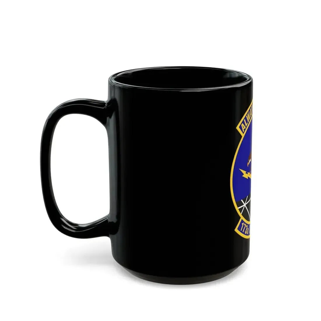 173d Communications Flight (U.S. Air Force) Black Coffee Mug - Go Mug Yourself