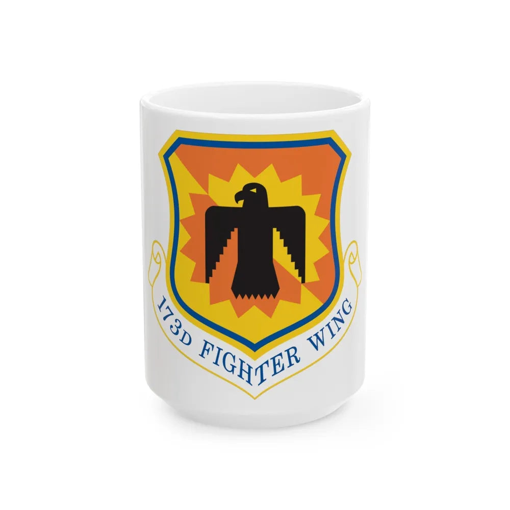 173rd Fighter Wing (U.S. Air Force) White Coffee Mug-15oz-Go Mug Yourself