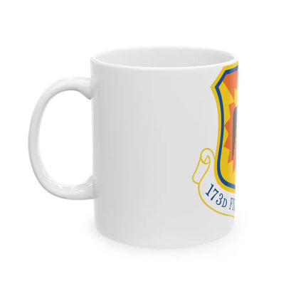 173rd Fighter Wing (U.S. Air Force) White Coffee Mug-Go Mug Yourself