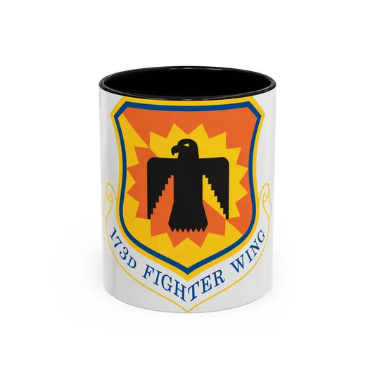 173rd Fighter Wing (U.S. Air Force) Accent Coffee Mug 11oz Black - Go Mug Yourself