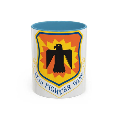 173rd Fighter Wing (U.S. Air Force) Accent Coffee Mug 11oz Light Blue - Go Mug Yourself