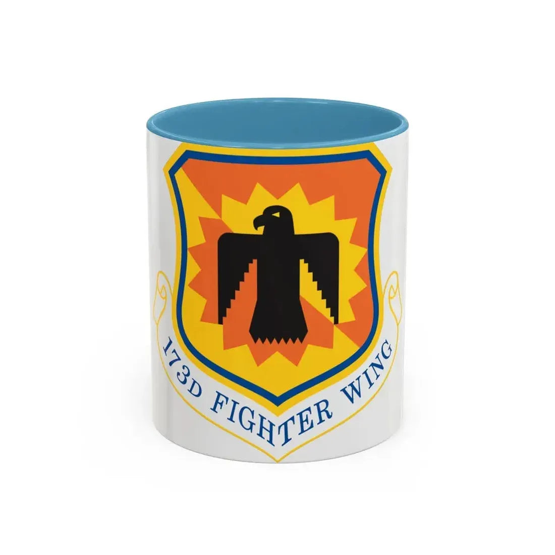 173rd Fighter Wing (U.S. Air Force) Accent Coffee Mug 11oz Light Blue - Go Mug Yourself