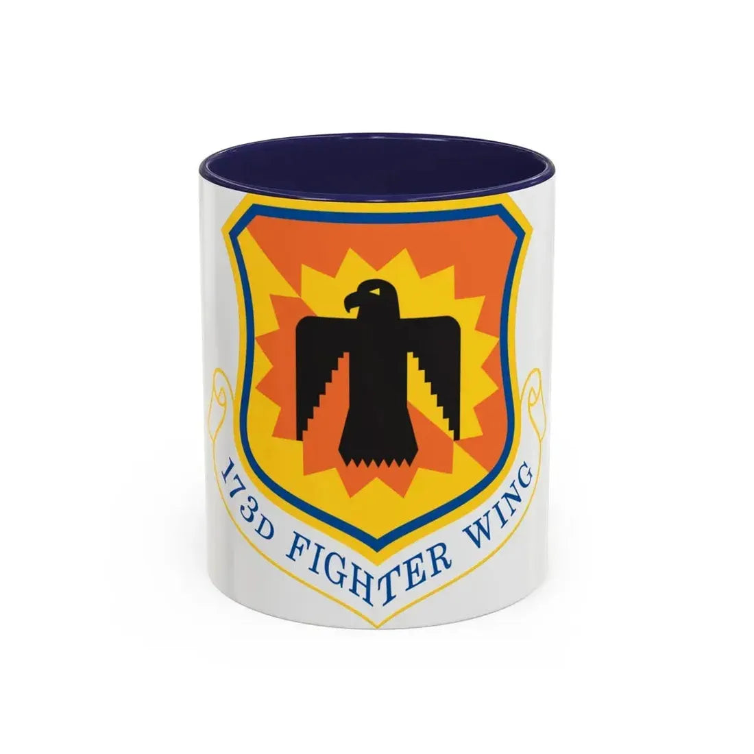 173rd Fighter Wing (U.S. Air Force) Accent Coffee Mug 11oz Navy - Go Mug Yourself