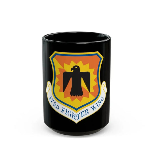 173rd Fighter Wing (U.S. Air Force) Black Coffee Mug 15oz - Go Mug Yourself