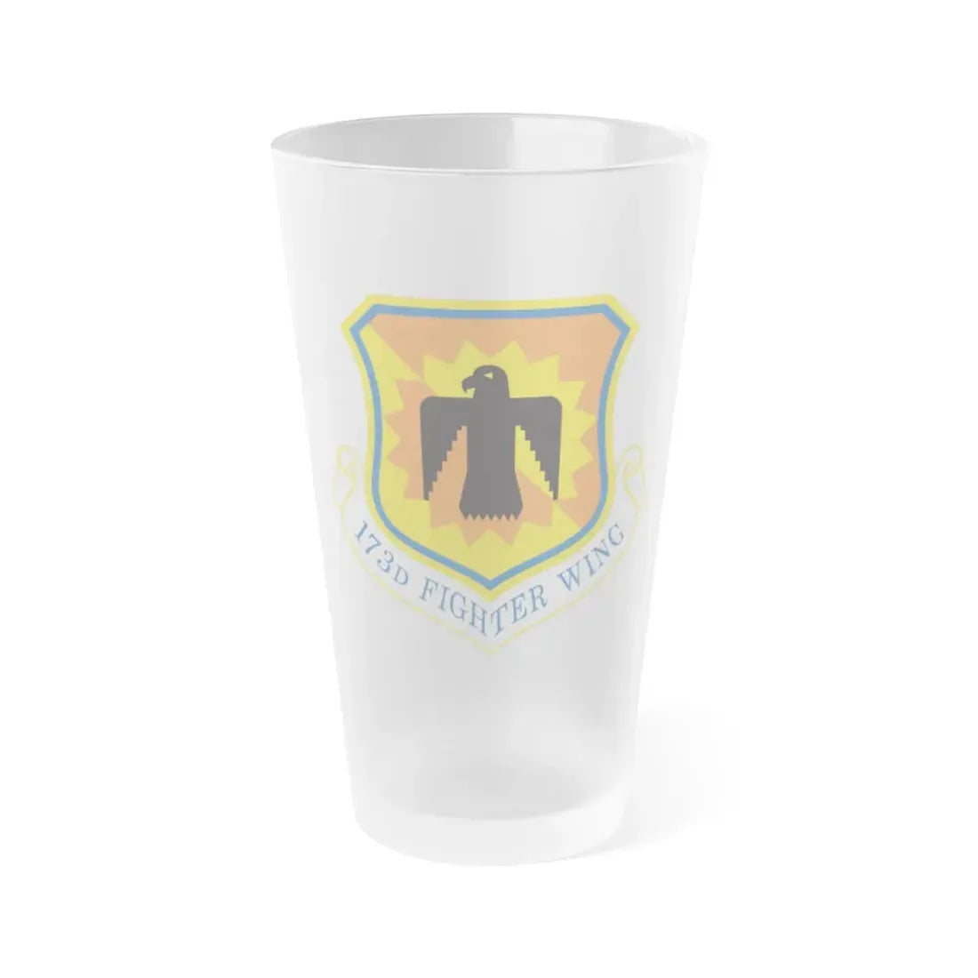 173rd Fighter Wing (U.S. Air Force) Frosted Pint Glass 16oz 16oz Frosted - Go Mug Yourself