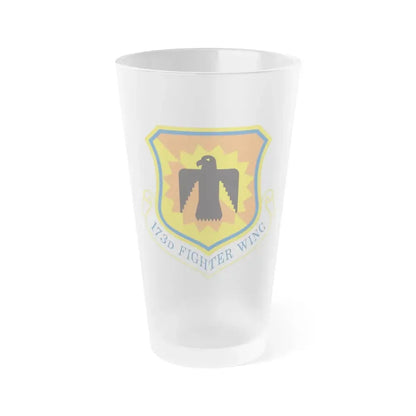 173rd Fighter Wing (U.S. Air Force) Frosted Pint Glass 16oz 16oz Frosted - Go Mug Yourself