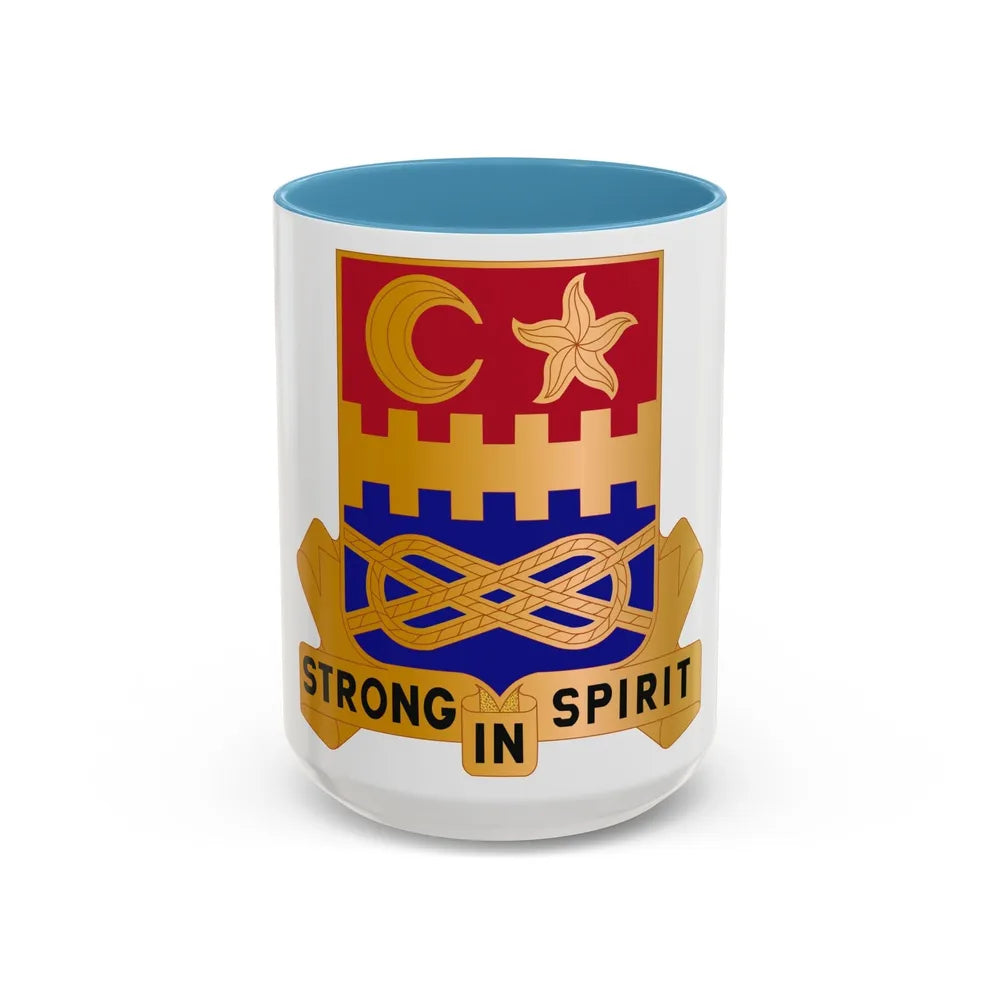 174 Armor Regiment (U.S. Army) Accent Coffee Mug-15oz-Light Blue-Go Mug Yourself