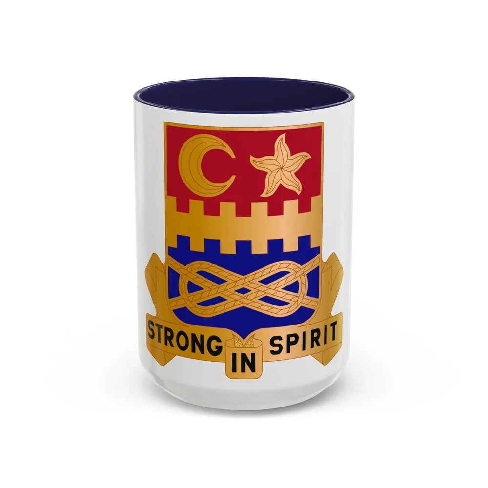 174 Armor Regiment (U.S. Army) Accent Coffee Mug-15oz-Navy-Go Mug Yourself