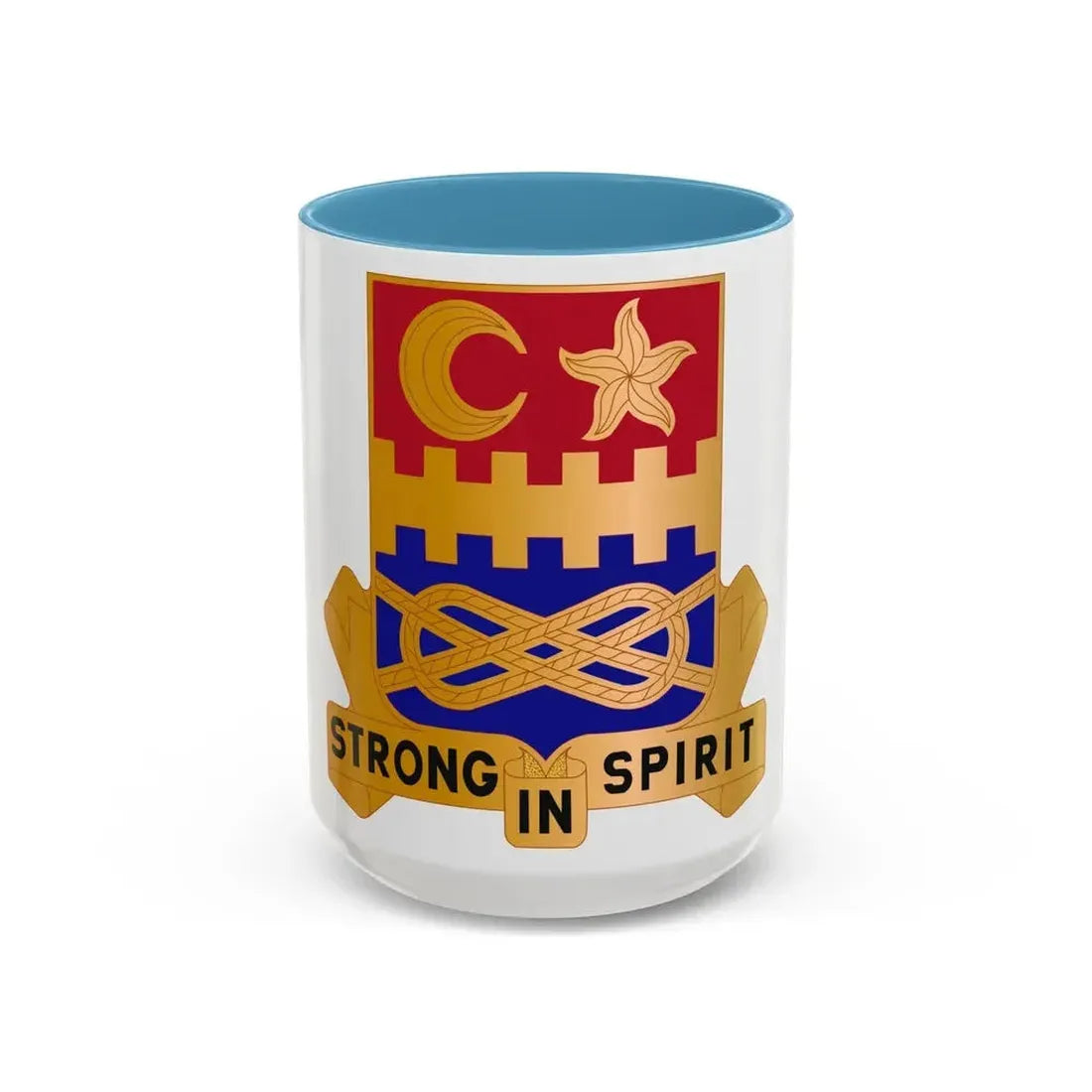 174 Armor Regiment (U.S. Army) Accent Coffee Mug 15oz Light Blue - Go Mug Yourself