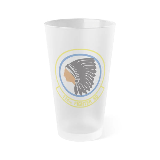 174 Fighter Squadron (U.S. Air Force) Frosted Pint Glass 16oz-16oz-Frosted-Go Mug Yourself