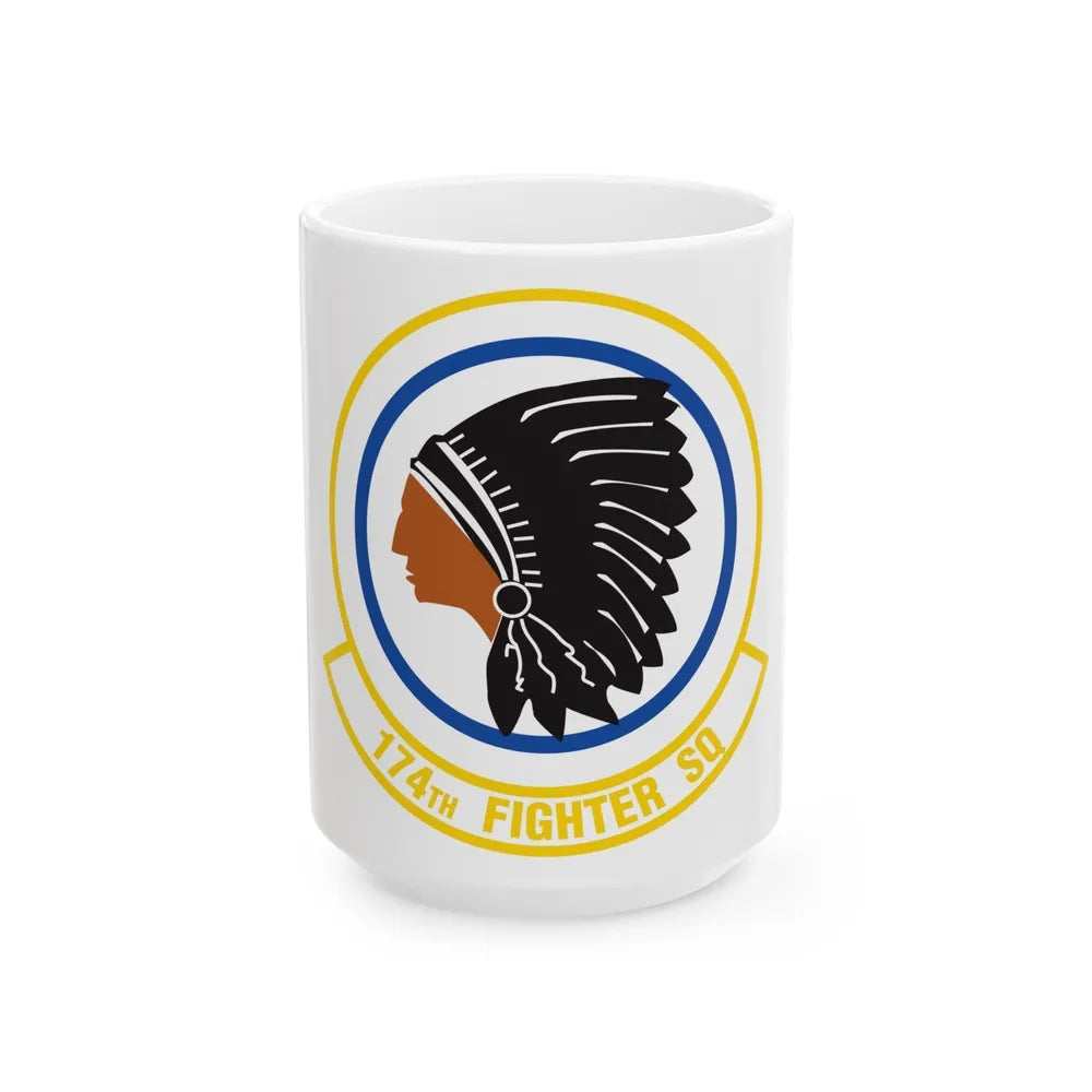 174 Fighter Squadron (U.S. Air Force) White Coffee Mug-15oz-Go Mug Yourself