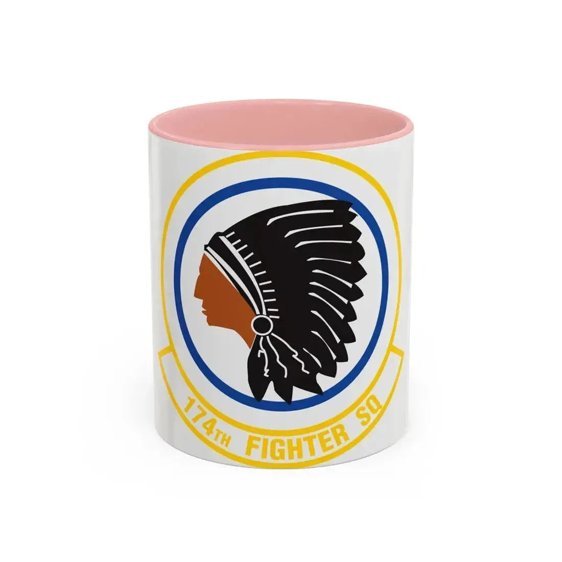 174 Fighter Squadron (U.S. Air Force) Accent Coffee Mug 11oz Pink - Go Mug Yourself