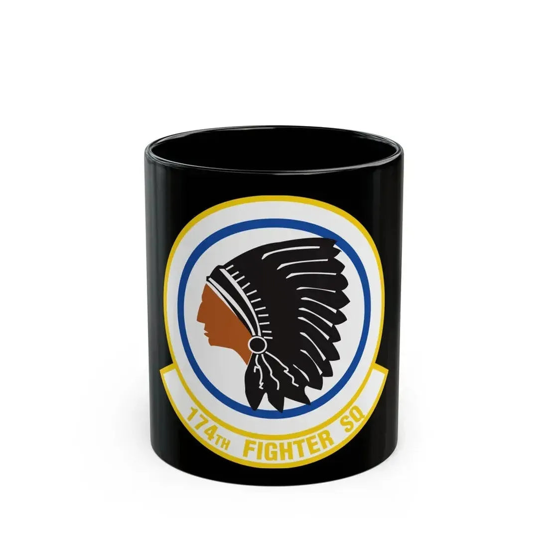 174 Fighter Squadron (U.S. Air Force) Black Coffee Mug 11oz - Go Mug Yourself